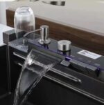 سینک هوادیائو 5 کلید داری سیستم تخلیه اتوماتیک