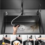 سینک باکسی برند لیلی ذغالی مدل LE9097 سایز ۴۵×۷۵