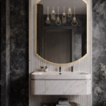 آینه دفرمه روشویی Code : A2501 با طراحی خاص، امکانات هوشمند مانند تاچ‌لس، هیتر ضد بخار، بلوتوث، نور نئون و قابلیت سفارشی‌سازی در ابعاد مختلف، انتخابی مدرن و لوکس برای حمام و سرویس بهداشتی است.