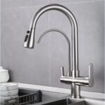 نوع محصول: شیر ظرفشویی شاوری ویژگی‌ها: تصفیه آب، سه حالت پاشش، چرخش ۳۶۰ درجه جنس: برنجی، ضدزنگ کاربرد: آشپزخانه مدرن