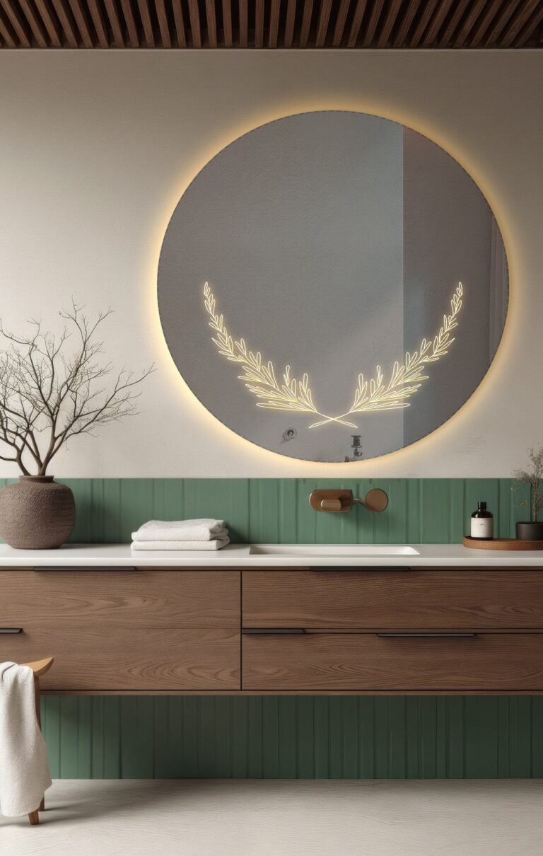 ترکیب طراحی مدرن، کیفیت ساخت بالا و امکانات هوشمند، آینه دفرمه روشویی Code : AB001 را از سایر آینه‌ها متمایز می‌کند. ضد بخار بودن، بلوتوث، نور نئون و آینه زوم/آرایشی تجربه‌ای لوکس و کاربردی ارائه می‌دهند. این محصول برای افرادی که هم به لوکس بودن محیط و هم به کارایی تجهیزات اهمیت می‌دهند، انتخابی جذاب است.