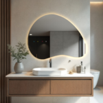 آینه دفرمه روشویی Code : AL11 با طراحی مدرن و امکانات پیشرفته مانند تاچ‌لس، هیتر ضد بخار، بلوتوث، نورپردازی نئون و قابلیت افزودن آینه زوم/آرایشی عرضه می‌شود. این مدل در سایزهای استاندارد ۵۰×۷۰، ۶۰×۸۰، ۷۰×۹۰، ۹۰×۱۱۰ و همچنین در ابعاد سفارشی ۱۱۰×۱۳۰، ۱۳۰×۱۵۰ و ۱۵۰×۱۷۰ سانتیمتر قابل سفارش است و می‌توان آن را به‌طور کامل مطابق با سلیقه و نیاز شخصی، سفارشی‌سازی کرد.