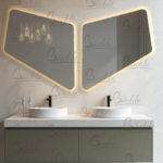 آینه AF301 از شیشه ۵ میلی‌متری مقاوم ساخته شده تا در برابر ضربه و رطوبت طول عمر بالایی داشته باشد. سطح آینه با تکنیک سندبلاست پردازش شده تا بازتاب نور یکنواخت باشد و جلوه‌ای مات و مدرن ایجاد کند. علاوه بر این، امکان اجرای طرح‌های لیزری سفارشی فراهم است تا محصول کاملاً مطابق با دکوراسیون و سلیقه شما ساخته شود.